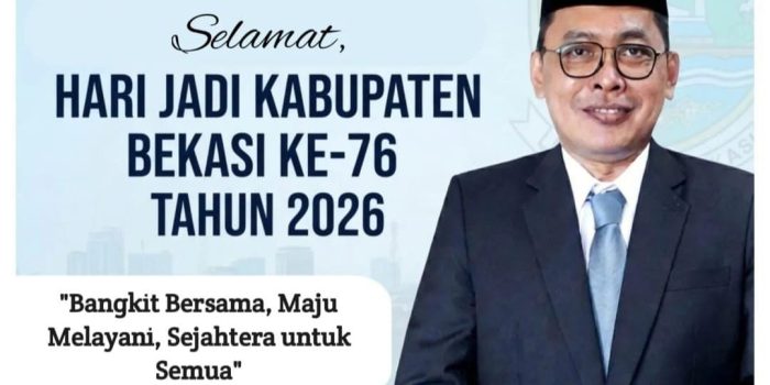 Dinas Pendidikan Kabupaten Bekasi Mengucapkan Selamat Hari Jadi Kabupaten Bekasi Yang ke 76