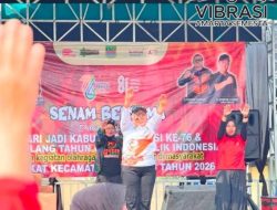Ribuan Warga Ikuti Senam Bersama di Cibitung Meriahkan HUT RI ke-81 dan HUT Bekasi ke-76*